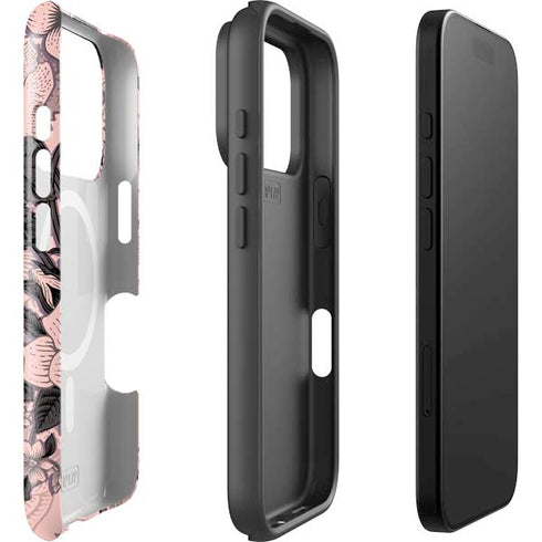 Rose Quartz Floral iPhone 17 Pro Max Magsafe Impact Case
