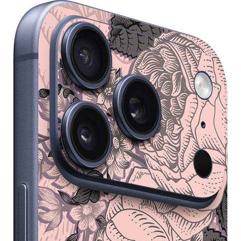 Rose Quartz Floral iPhone 17 Pro Max Skin