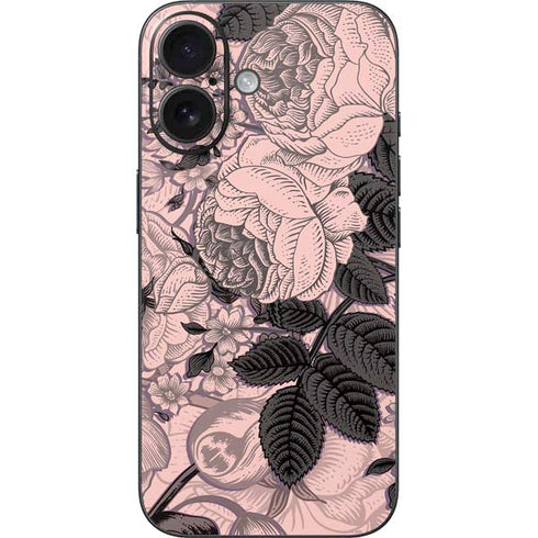 Rose Quartz Floral iPhone 17 Skin