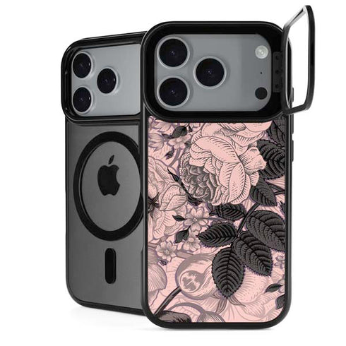 Rose Quartz Floral iPhone 18 Pro Kickstand Case