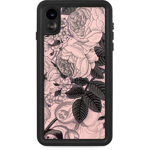 Rose Quartz Floral iPhone Cases