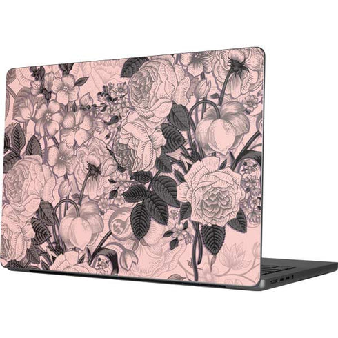 Rose Quartz Floral Apple MacBook Pro 14-inch Skin