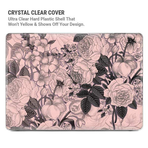 Rose Quartz Floral MacBook Cases