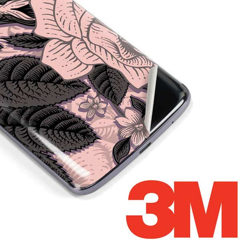 Rose Quartz Floral Moto E5 Plus Skin