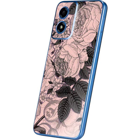 Rose Quartz Floral Moto G Play 4G (2024) Skin