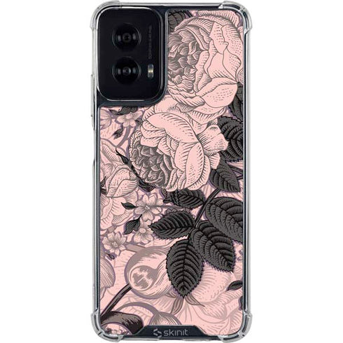 Rose Quartz Floral Moto G Power 5G (2024) Clear Case