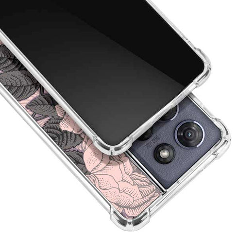 Rose Quartz Floral Moto G Power 5G (2025) Clear Case