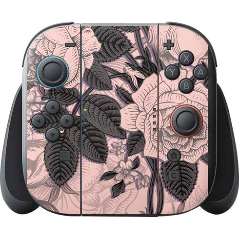 Rose Quartz Floral Nintendo Switch 2 (2025) with Joy-Con Skin