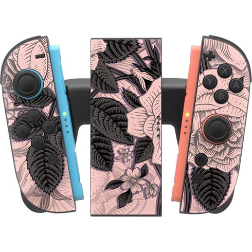 Rose Quartz Floral Nintendo Switch 2 (2025) Joy-Con Controller Skin
