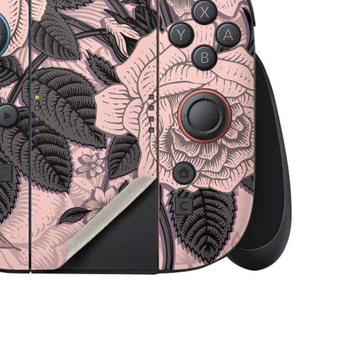 Rose Quartz Floral Nintendo Switch 2 (2025) Joy-Con Controller Skin