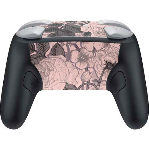 Rose Quartz Floral Nintendo Switch 2 (2025) Pro Controller Skin