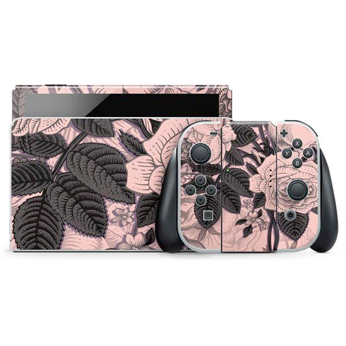 Rose Quartz Floral Nintendo Skins