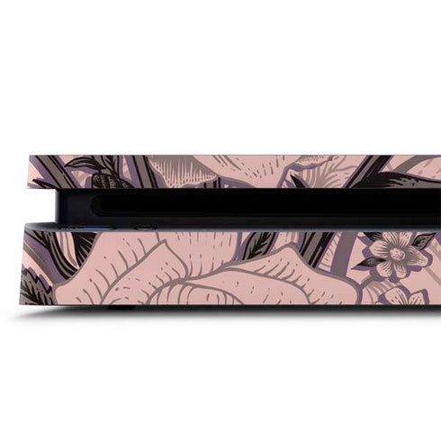 Rose Quartz Floral PS4 Slim Skin