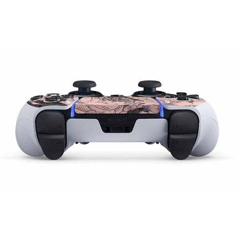 Rose Quartz Floral PS5 DualSense Edge Pro Controller Skin