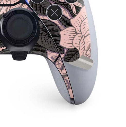 Rose Quartz Floral PS5 DualSense Edge Pro Controller Skin