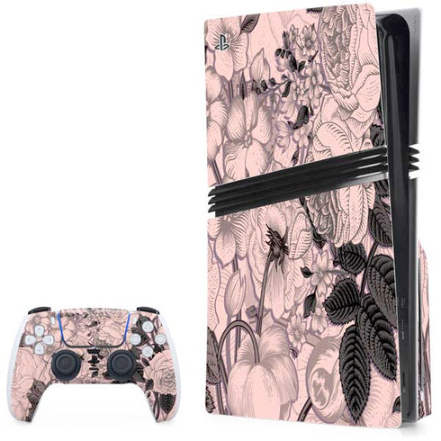 Rose Quartz Floral PlayStation PS5 Skins