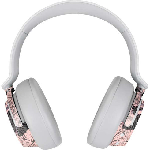 Rose Quartz Floral Surface Headphones Skin