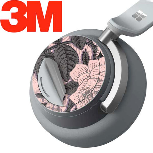 Rose Quartz Floral Surface Headphones Skin