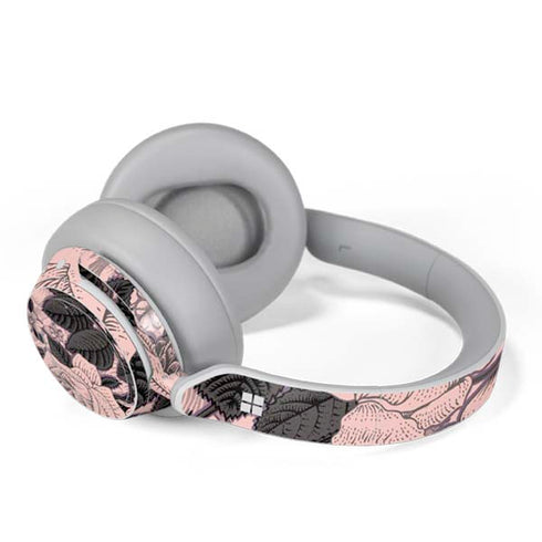 Rose Quartz Floral Surface Headphones Skin