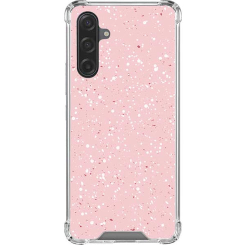 Rose Speckle Galaxy A17 Clear Case