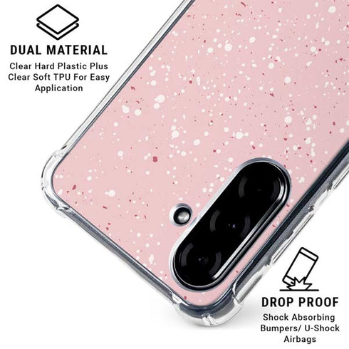 Rose Speckle Galaxy A36 5G Clear Case