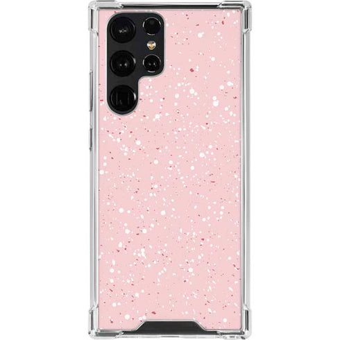 Rose Speckle Galaxy S23 Ultra Clear Case