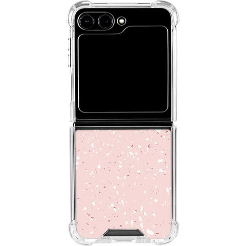 Rose Speckle Galaxy Z Flip6 Clear Case