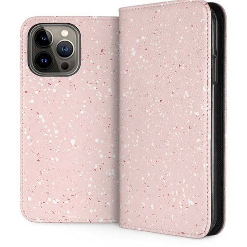 Rose Speckle iPhone 13 Pro Max Folio Case
