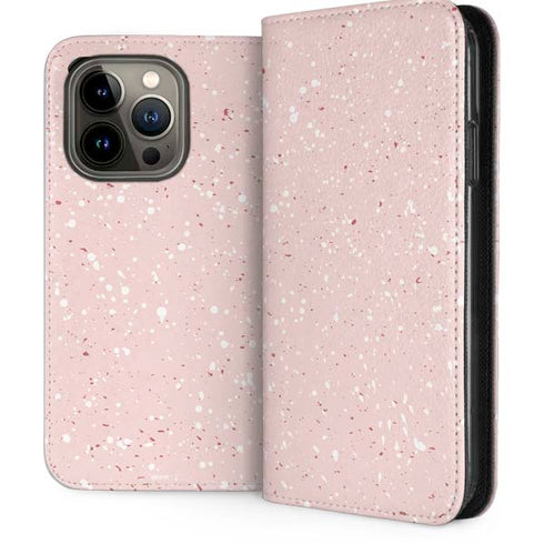 Rose Speckle iPhone 14 Pro Folio Case