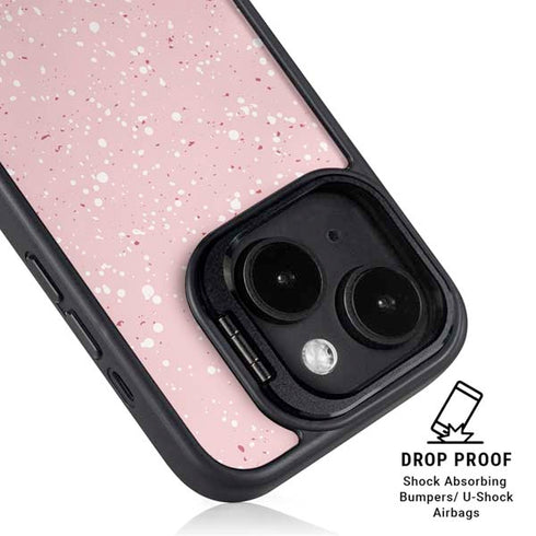Rose Speckle iPhone 15 Plus Kickstand Case