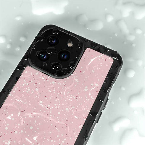 Rose Speckle iPhone 15 Pro Waterproof Case