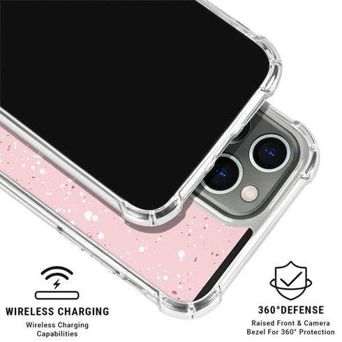 Rose Speckle iPhone 16 Pro Clear Case