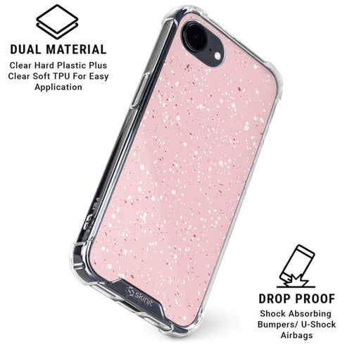 Rose Speckle iPhone 16e Clear Case