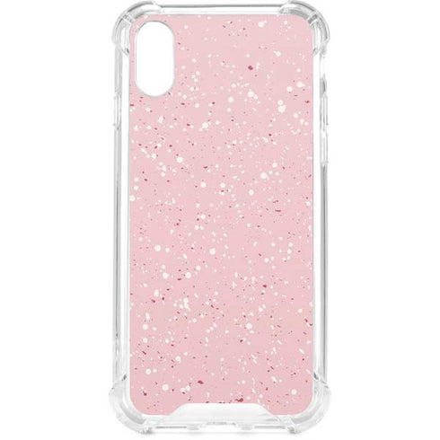Rose Speckle iPhone XS Clear Case