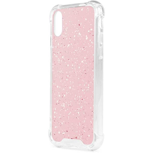 Rose Speckle iPhone XS Clear Case