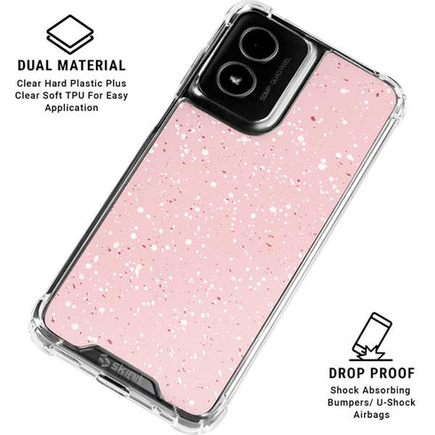 Rose Speckle Moto G Power 5G (2024) Clear Case