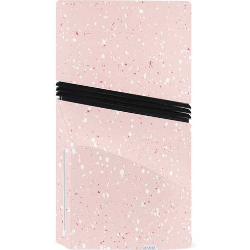 Rose Speckle PS5 Pro Disk Console Skin