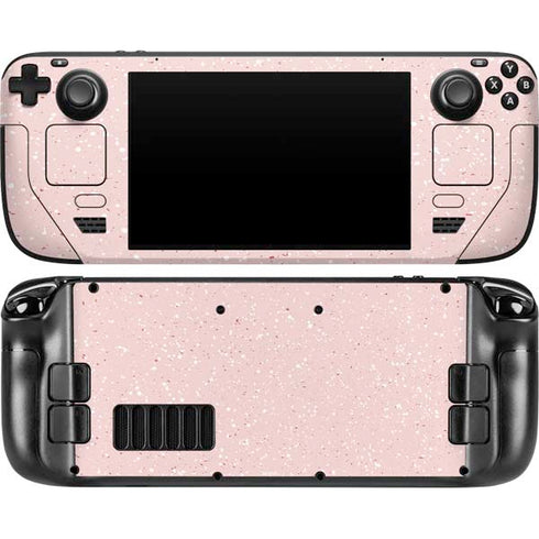 Rose Speckle Steam Deck Handheld Gaming Computer OLED Skin