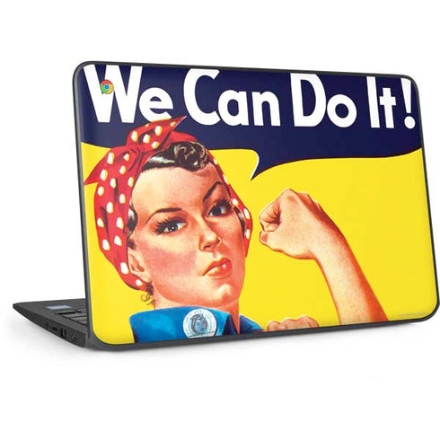 Rosie The Riveter Vintage War Poster HP Chromebook Skin