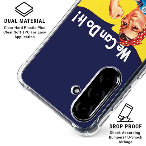 Rosie The Riveter Vintage War Poster Galaxy A36 5G Clear Case