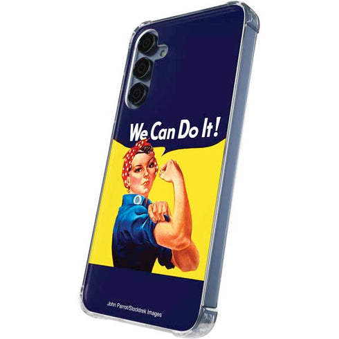 Rosie The Riveter Vintage War Poster Galaxy A55 5G Clear Case