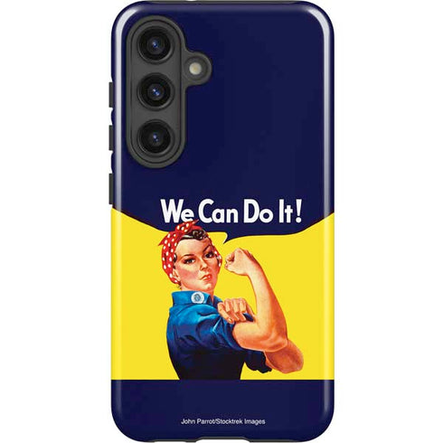 Rosie The Riveter Vintage War Poster Galaxy S25 Impact Case