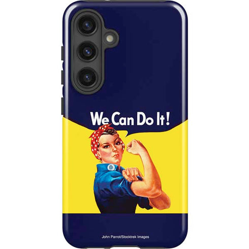 Rosie The Riveter Vintage War Poster Galaxy S25 Plus Impact Case