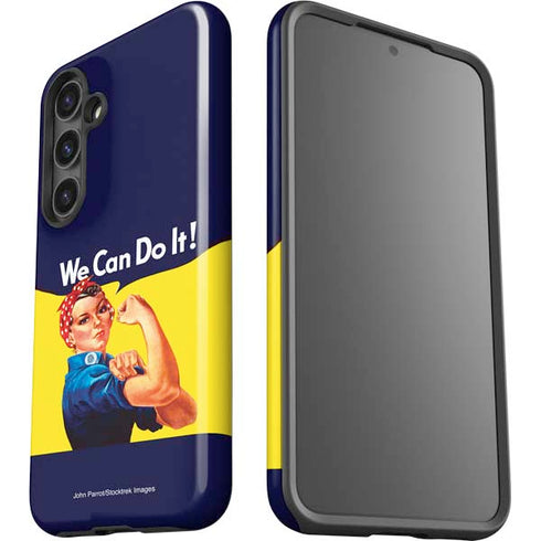 Rosie The Riveter Vintage War Poster Galaxy S25 Plus Impact Case