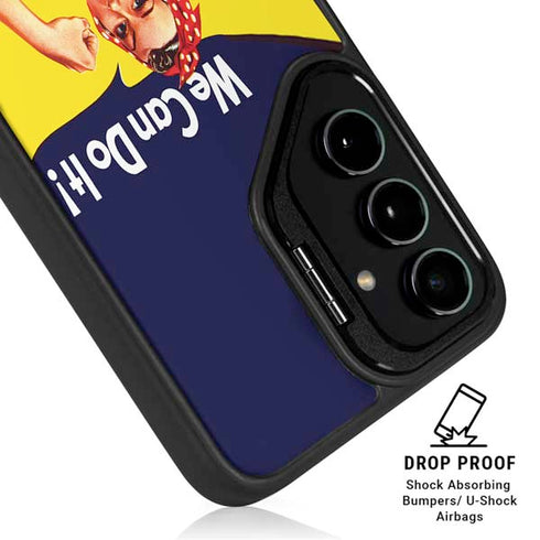 Rosie The Riveter Vintage War Poster Galaxy S24 Plus Kickstand Case