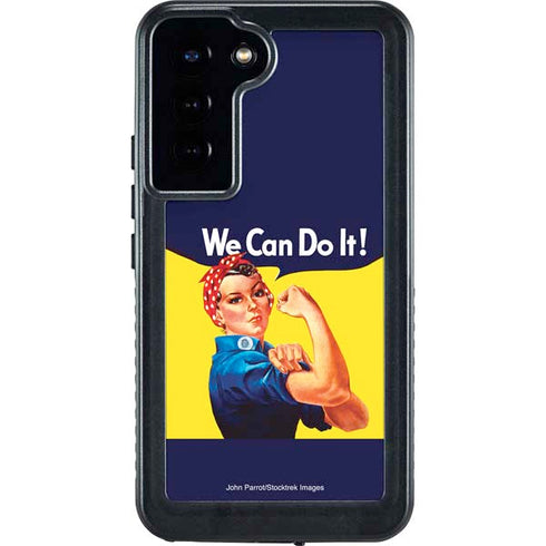 Rosie The Riveter Vintage War Poster Galaxy S24 Plus Waterproof Case