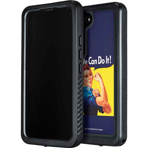 Rosie The Riveter Vintage War Poster Galaxy S24 Plus Waterproof Case