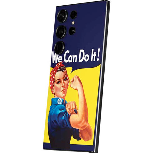 Rosie The Riveter Vintage War Poster Galaxy S25 Ultra Skin