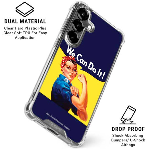 Rosie The Riveter Vintage War Poster Galaxy S26 Clear Case