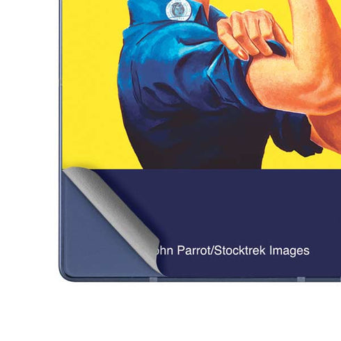 Rosie The Riveter Vintage War Poster Galaxy Z Fold6 Skin